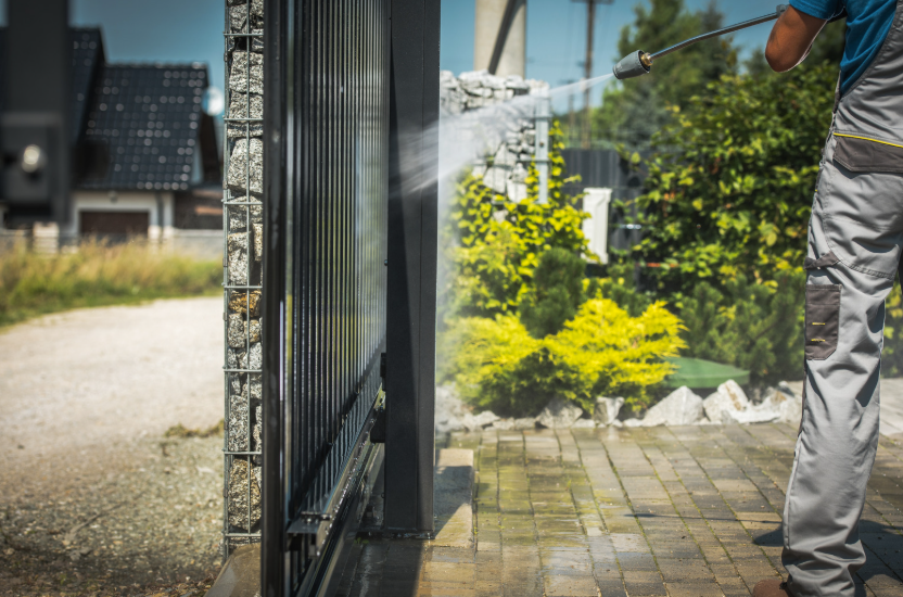 Comment nettoyer un portail en alu gris anthracite