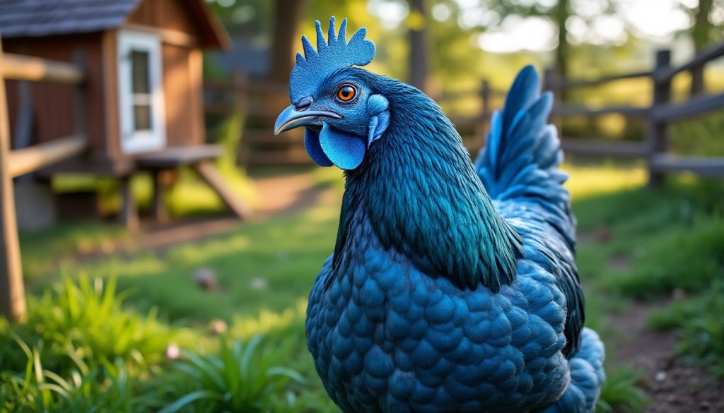 Poule azur : qu&rsquo;est-ce que cette race et comment l&rsquo;élever ?