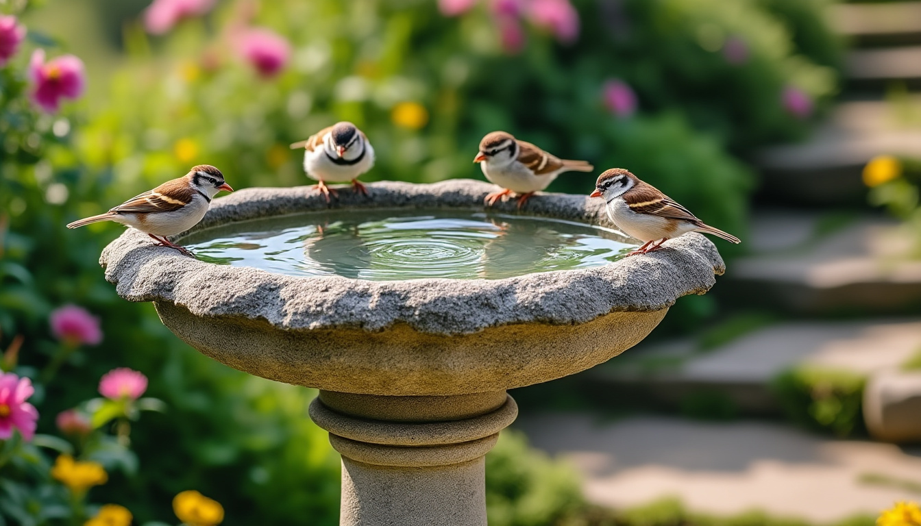 découvrez nos conseils pour choisir, entretenir et placer un abreuvoir pour oiseaux extérieur afin d'attirer les oiseaux et leur offrir de l'eau propre toute l'année.