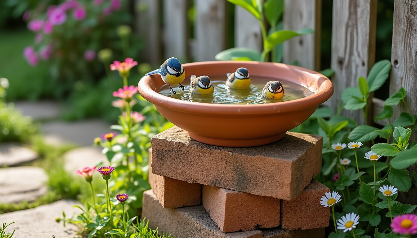 découvrez nos conseils pour choisir, entretenir et placer un abreuvoir pour oiseaux extérieur afin d'attirer et protéger les oiseaux dans votre jardin.
