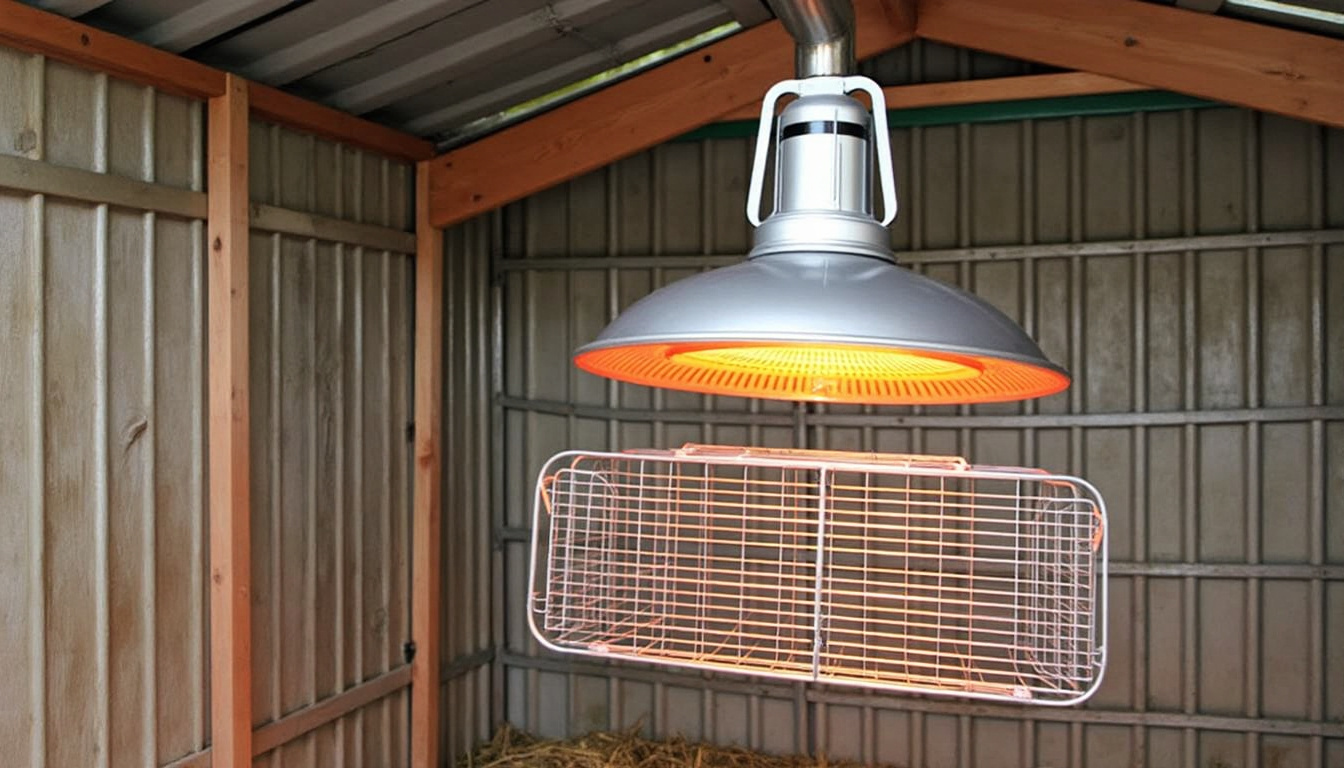 découvrez notre lampe chauffante pour poussins alliant puissance optimale et installation facile, idéale pour assurer chaleur et confort à vos jeunes volailles.