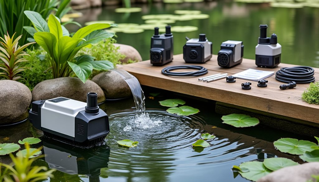 Pompe pour bassin de jardin : débit, modèles et installation