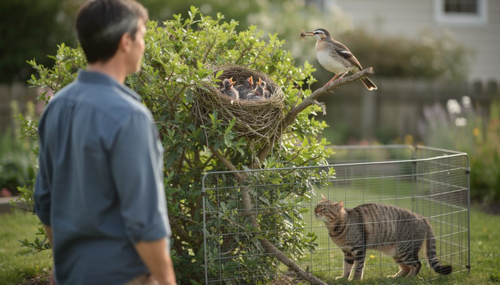 Nid d&rsquo;oiseau dans le jardin : quand intervenir et comment protéger